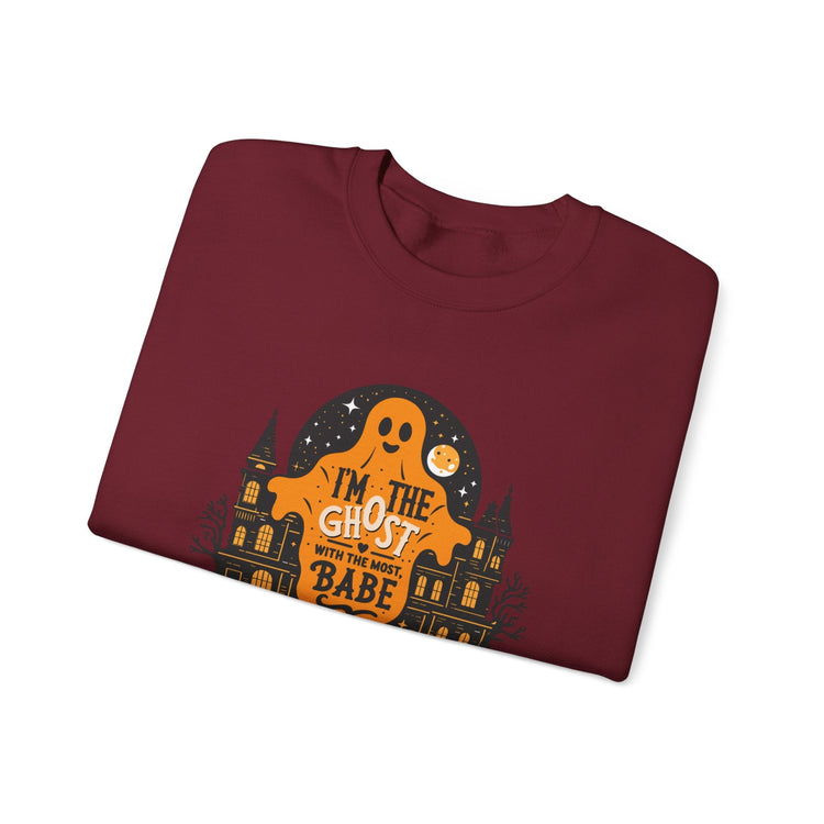 Unisex Halloween Ghost Sweatshirt - Spooky Vibes, Cozy Apparel, Perfect for Fall, Ghost Lover Gift, Halloween Celebration Printify