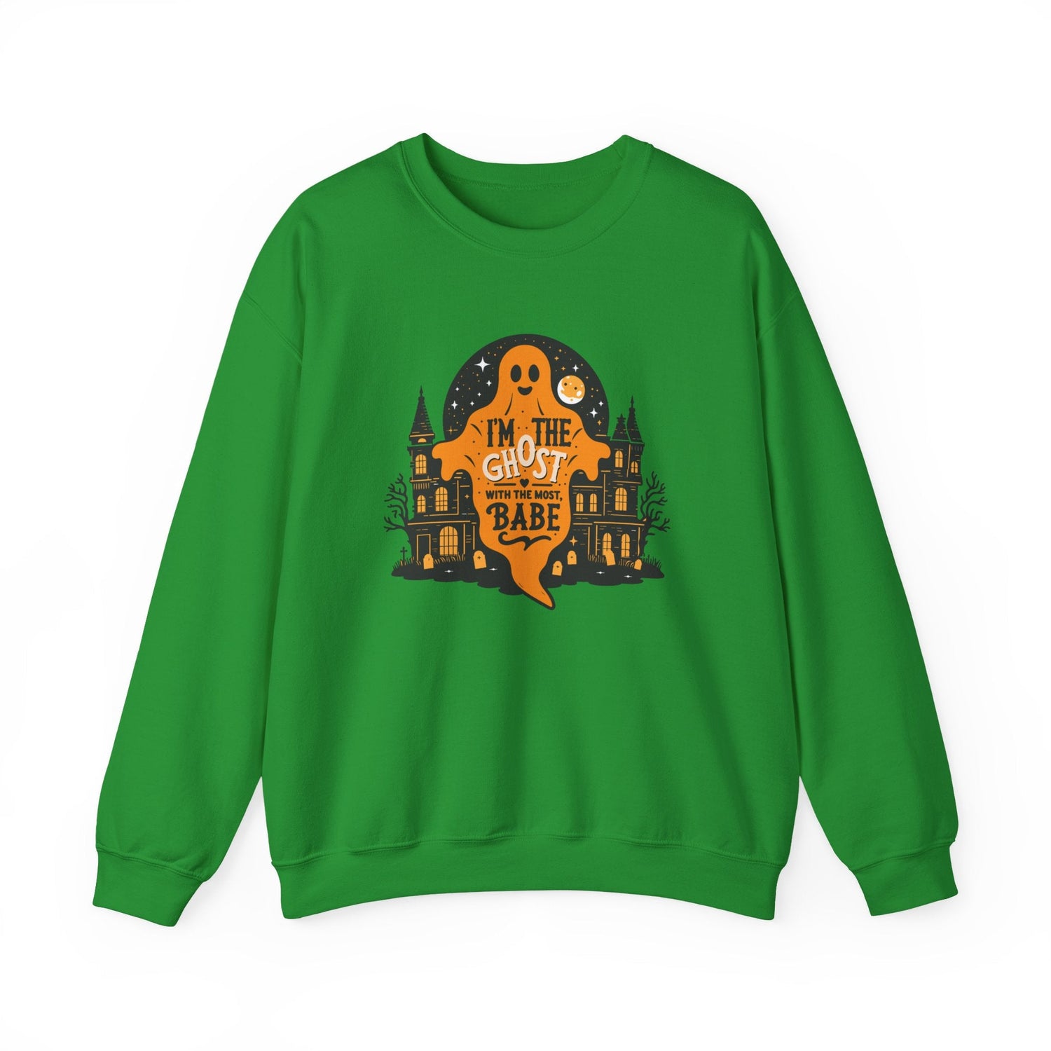 Unisex Halloween Ghost Sweatshirt - Spooky Vibes, Cozy Apparel, Perfect for Fall, Ghost Lover Gift, Halloween Celebration Printify
