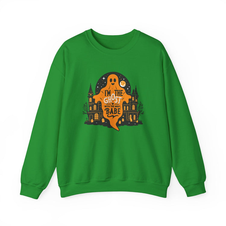 Unisex Halloween Ghost Sweatshirt - Spooky Vibes, Cozy Apparel, Perfect for Fall, Ghost Lover Gift, Halloween Celebration Printify