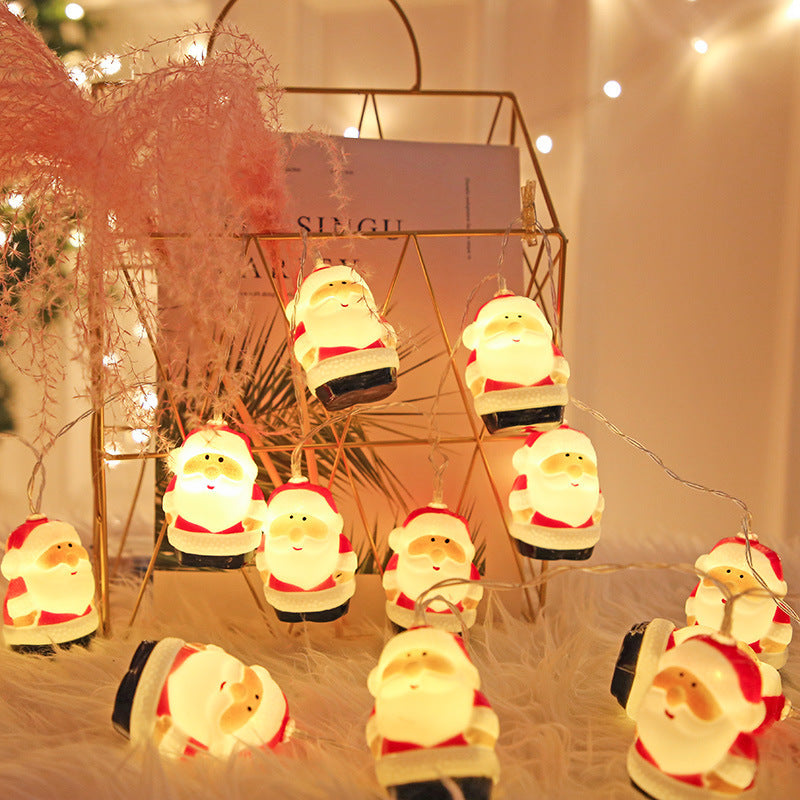 Snowman Christmas Tree LED Garland String Lights Snowflakes String Fairy Lights Hanging Ornaments My Store