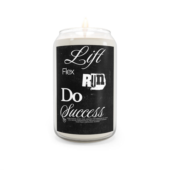 Motivational Scented Soy Candles, Fitness Decor, Home Fragrance, Gift for Gym Lovers, Self-Care, Workout Inspiration Printify