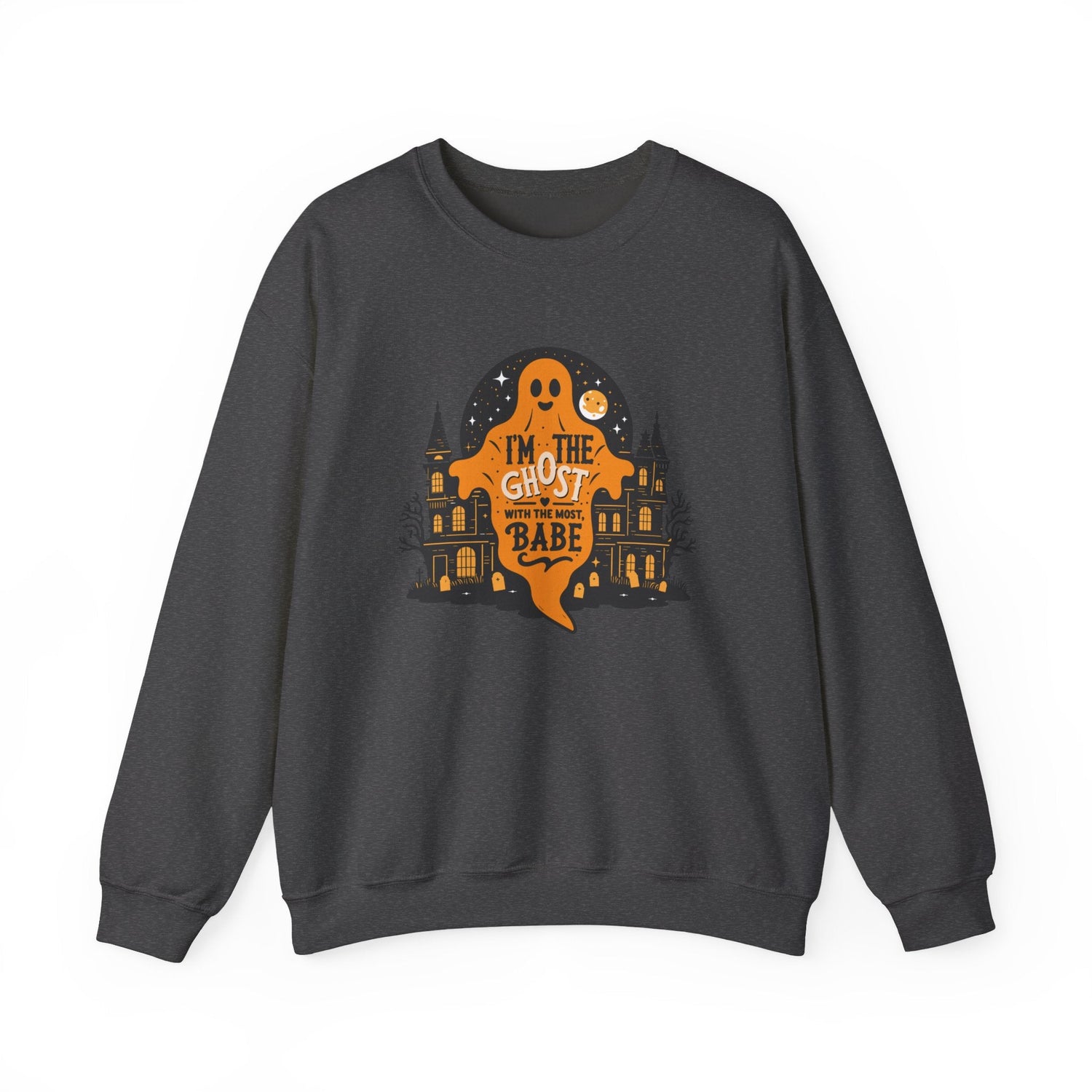 Unisex Halloween Ghost Sweatshirt - Spooky Vibes, Cozy Apparel, Perfect for Fall, Ghost Lover Gift, Halloween Celebration Printify