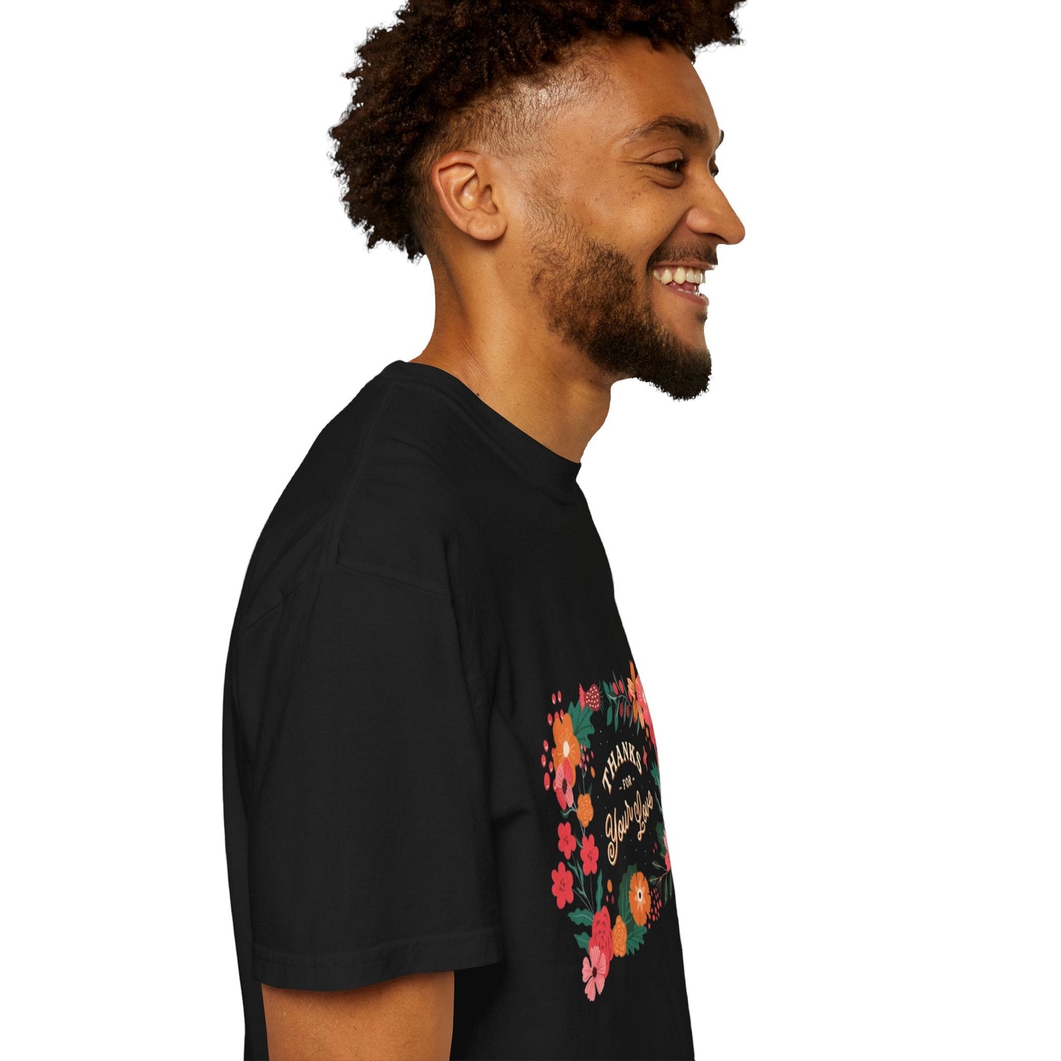 Floral Thank You T-Shirt, Comfortable Gift Tee, Unisex Floral Tee, Casual Style Shirt, Appreciation Day Gift, Everyday Wear Printify
