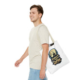 Nightmare Before Coffee Tote Bag, Halloween Tote, Spooky Drink Carrier, Gift for Coffee Lovers, AOP Design Bag Printify
