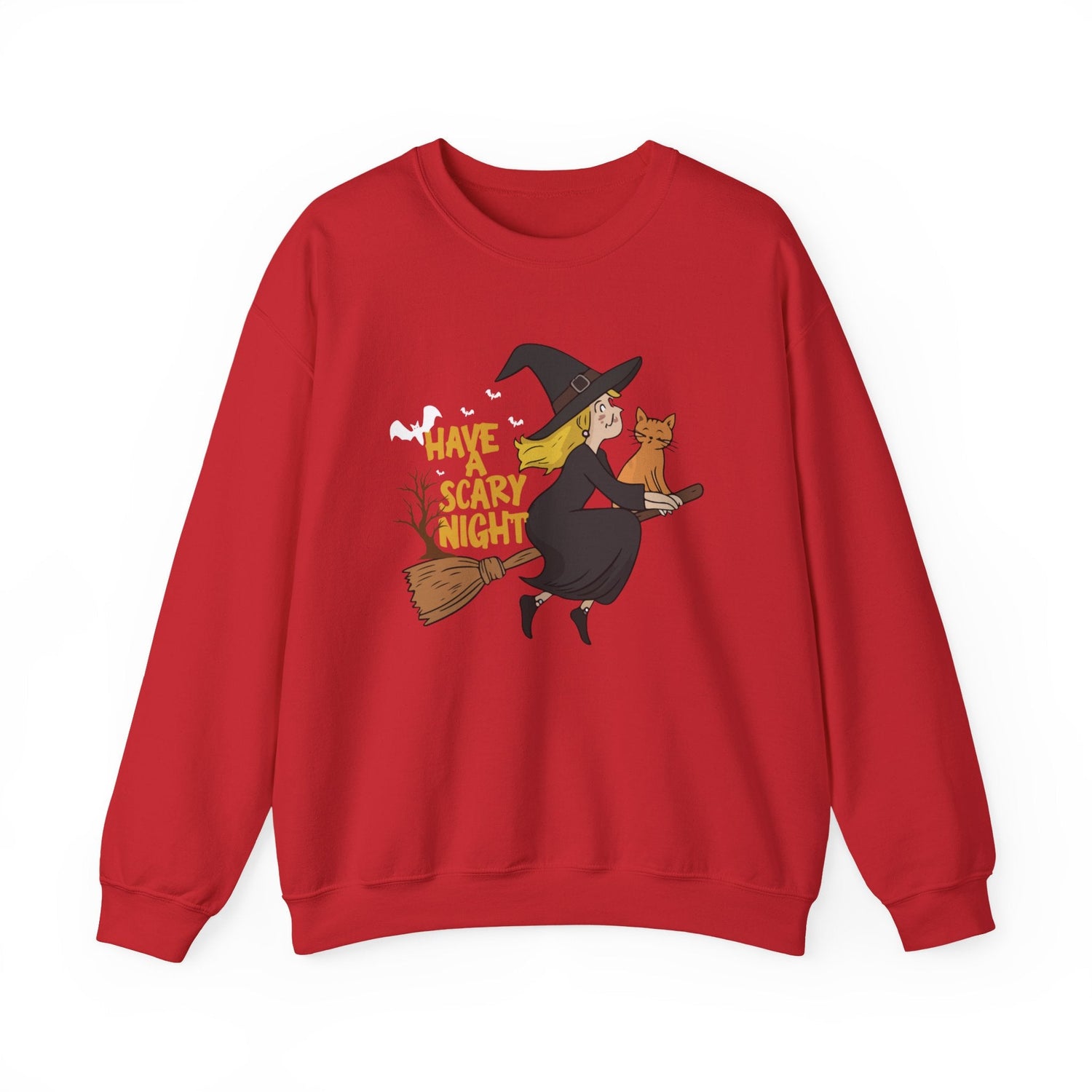 Halloween Witch Sweatshirt, Cozy Crewneck, Unisex Sweater, Spooky Season Apparel, Scary Night Gift, Fall Fashion Printify