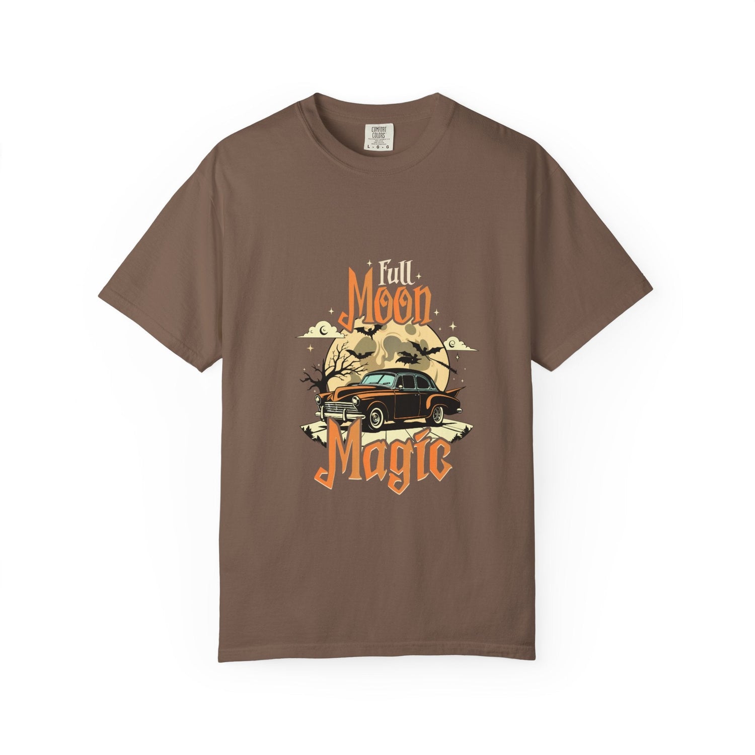 Moon Magic Unisex Garment-Dyed T-shirt, Vintage Car Tee, Astrology Gift, Casual Wear, Moon Lover Apparel, Unisex Soft T-shirt Printify