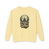Unisex Lightweight Crewneck Sweatshirt - Nightmare Before Coffee Printify