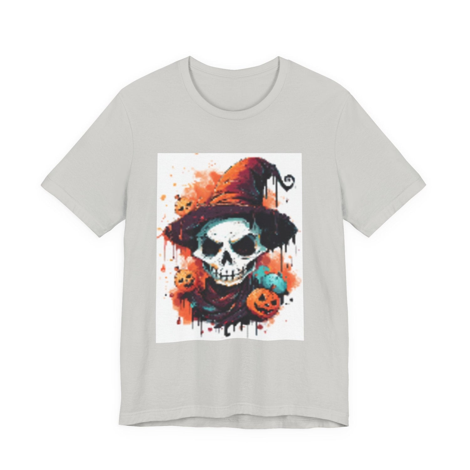 Halloween Skull Graphic Tee, Unisex Short Sleeve T-Shirt, Spooky Apparel, Fall Fashion, Halloween Costume Tee Printify