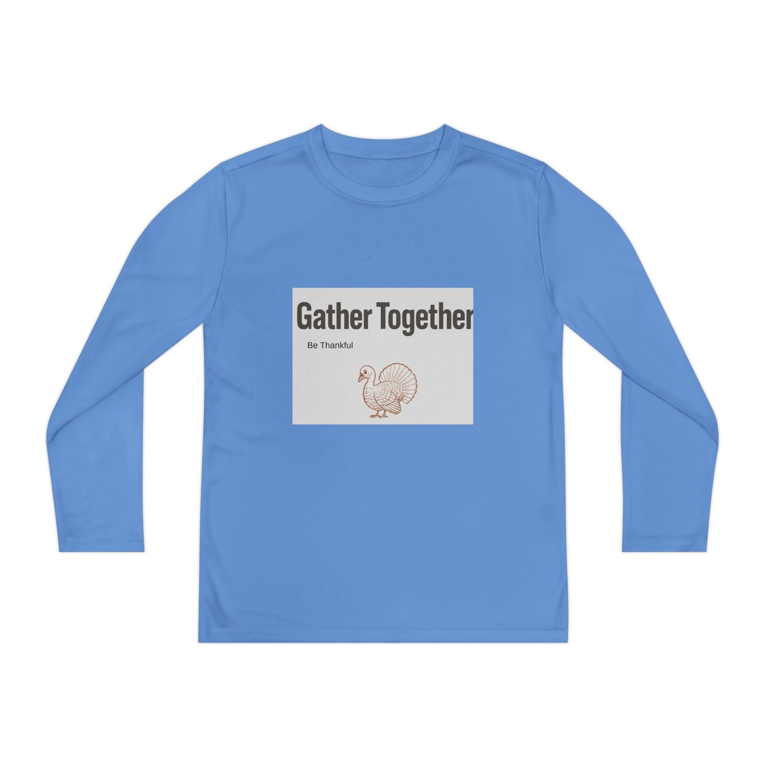 Thanksgiving Youth Long Sleeve Tee, Gather Together Shirt, Kids Long Sleeve Shirt, Family Celebration Apparel, Holiday Gift Printify