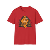 Halloween Ghost T-Shirt, Unisex Softstyle Tee for Halloween, Cute Halloween Shirt, Fall Festive Wear, Funny Ghost Design Printify