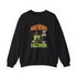Skull Floral Crewneck Sweatshirt, Unisex Pullover Sweater, Halloween Apparel, Cozy Gift, Trendy Streetwear Printify
