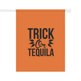 Halloween Garden Banner, Trick or Tequila Sign for Outdoor Decor, Fall Home Decoration, Seasonal Yard Flag, Halloween Party Decor Printify