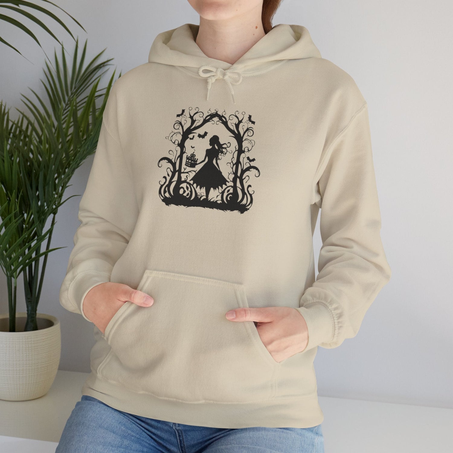 Mystical Nature Unisex Hoodie - Cozy Sweatshirt for Autumn, Halloween, Gift for Nature Lovers, Comfortable Casual Wear Printify
