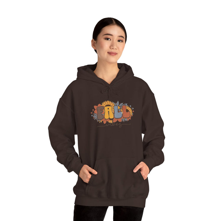 Fall Vibes Unisex Hoodie, Cozy Autumn Sweatshirt, Seasonal Fashion, Fall Gift, Casual Wear, Perfect for Thanksgiving Printify