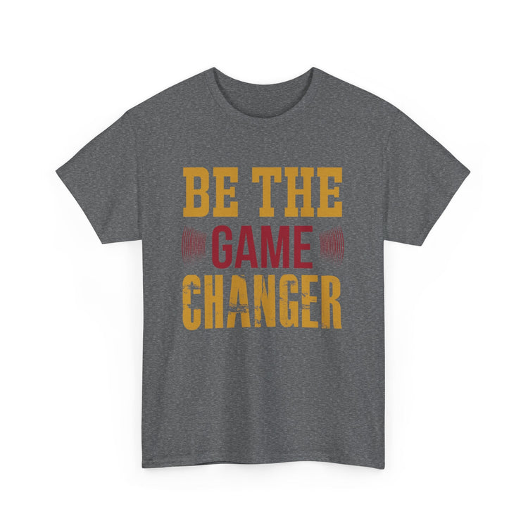 Unisex Oversized Tee: Be the Game Changer Shirt, Motivational Gift, Casual Wear, Workout Attire, Unisex Cotton Top Printify
