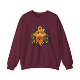 Unisex Halloween Ghost Sweatshirt - Spooky Vibes, Cozy Apparel, Perfect for Fall, Ghost Lover Gift, Halloween Celebration Printify