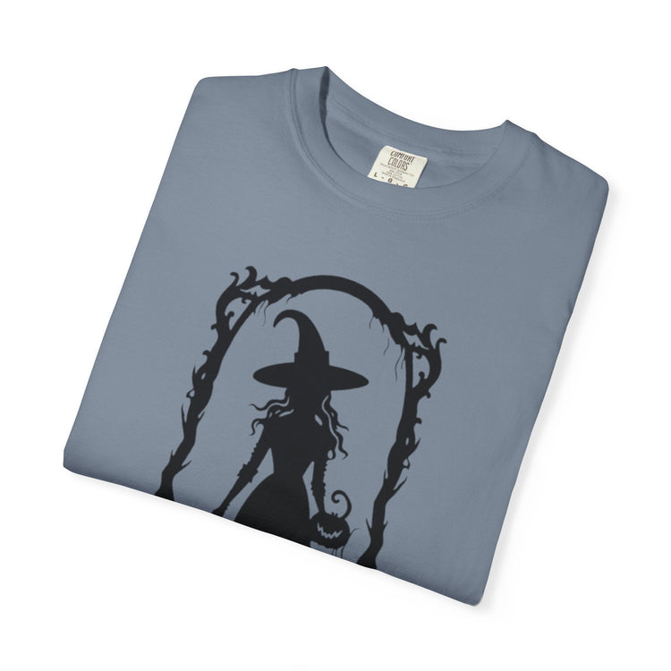 Witchy Garment-Dyed T-Shirt | Halloween Fashion Unisex Tee | Spooky Fall Apparel | Witch Costume Essential Printify