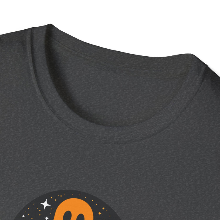 Halloween Ghost T-Shirt, Unisex Softstyle Tee for Halloween, Cute Halloween Shirt, Fall Festive Wear, Funny Ghost Design Printify