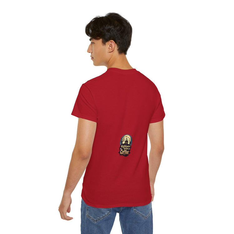 Nightmare Before Coffee Tee, Halloween T-Shirt, Coffee Lover Gift, Spooky Shirt, Unisex Graphic Tee, Autumn Apparel Printify