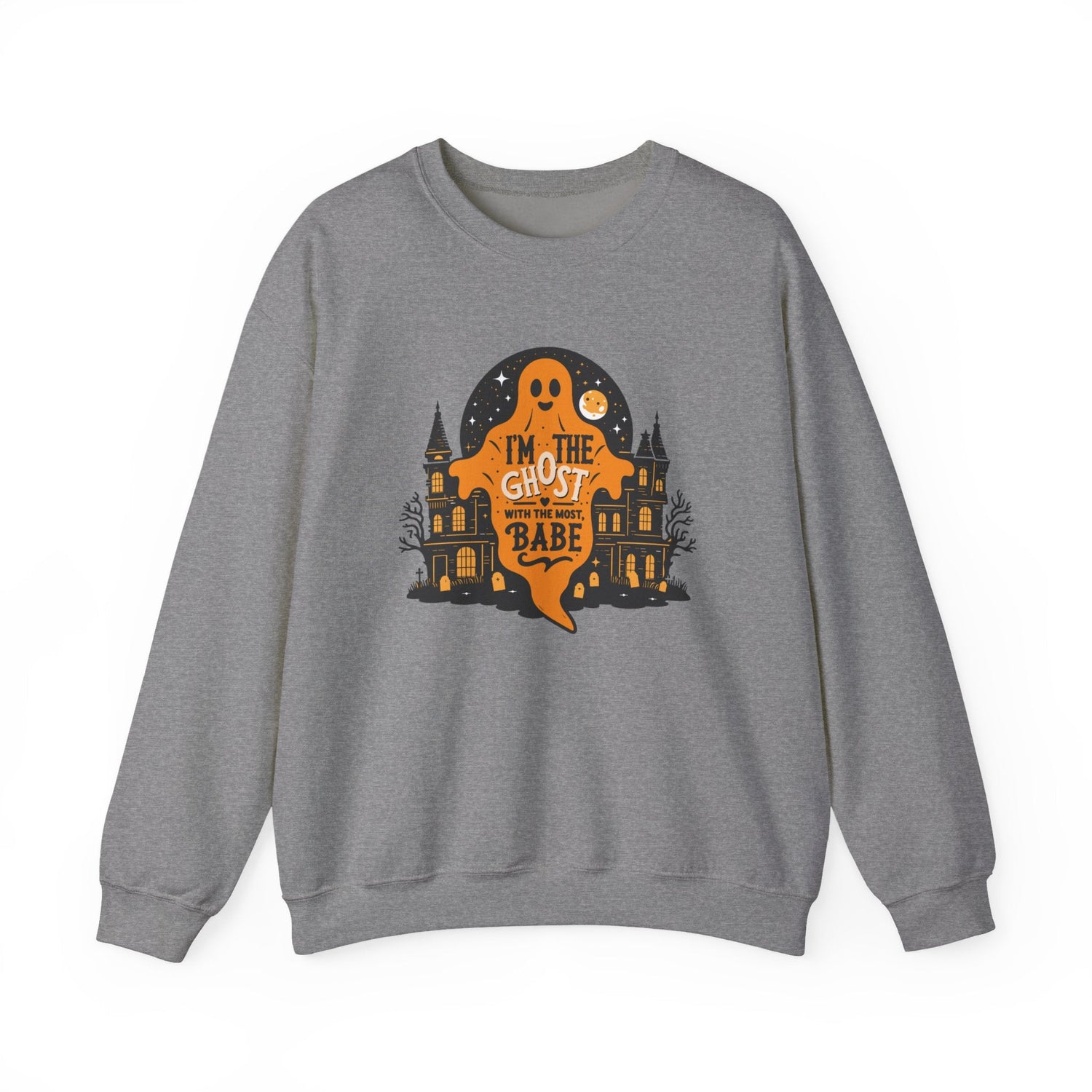 Unisex Halloween Ghost Sweatshirt - Spooky Vibes, Cozy Apparel, Perfect for Fall, Ghost Lover Gift, Halloween Celebration Printify