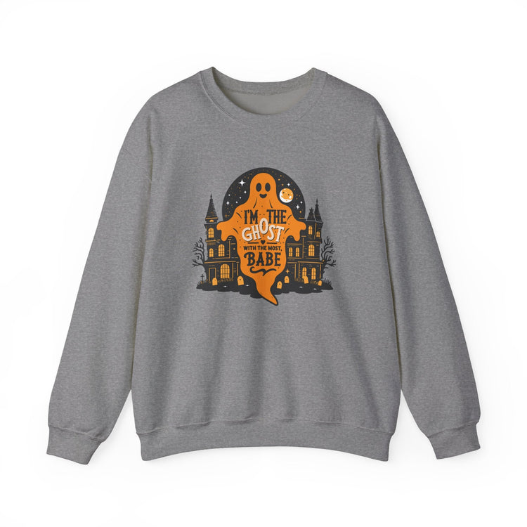 Unisex Halloween Ghost Sweatshirt - Spooky Vibes, Cozy Apparel, Perfect for Fall, Ghost Lover Gift, Halloween Celebration Printify