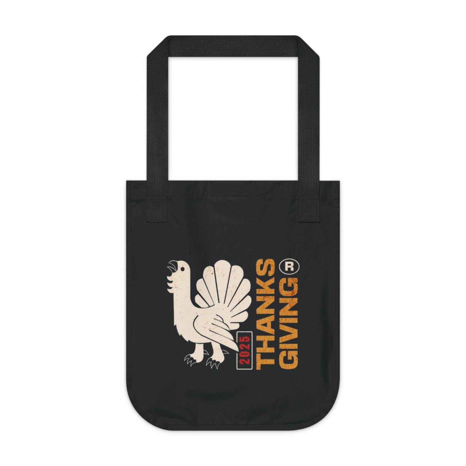 Thanksgiving Organic Canvas Tote Bag, Eco-Friendly Shopping Bag, Reusable Gift Bag, Fall Decor, Seasonal Tote Printify