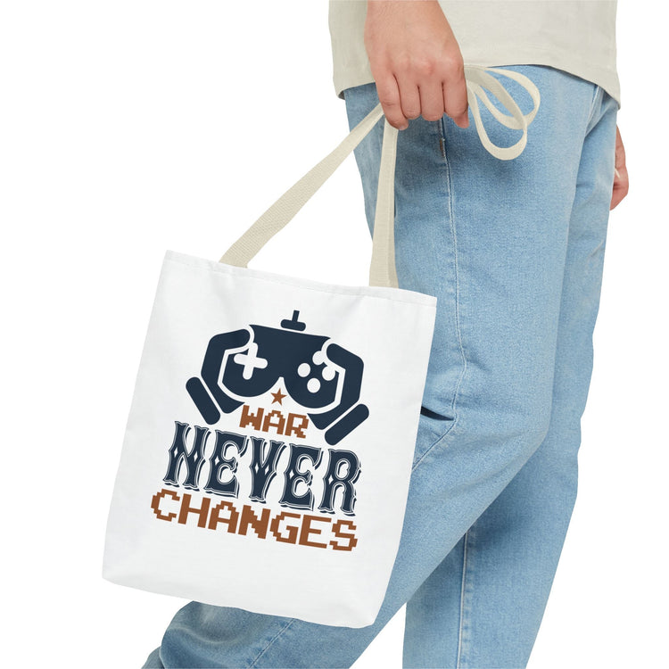 Gamer Tote Bag - War Never Changes, Video Game Bag, Gift for Gamers, Gaming Merchandise, Eco-Friendly Canvas Bag Printify