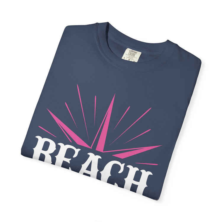 Beach Vibes Unisex Garment-Dyed T-Shirt, Summer Tee, Beachwear, Vacation Shirt, Gift for Surf Lovers, Casual Everyday Style Printify
