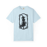 Witchy Garment-Dyed T-Shirt | Halloween Fashion Unisex Tee | Spooky Fall Apparel | Witch Costume Essential Printify
