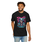 Skull Beat Unisex T-Shirt - Music Lover Graphic Tee, Halloween Costume, Premium Cotton Streetwear Gift for Men & Women, Alternative Fashion Printify