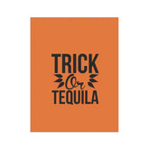 Halloween Garden Banner, Trick or Tequila Sign for Outdoor Decor, Fall Home Decoration, Seasonal Yard Flag, Halloween Party Decor Printify