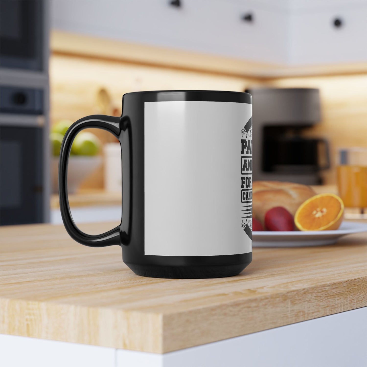 Fishing Enthusiast Mug - Be Patient and Calm Motto, Gift for Anglers, Coffee Lovers, Fishing Decor, Outdoor Fun, Camping Essentials Printify