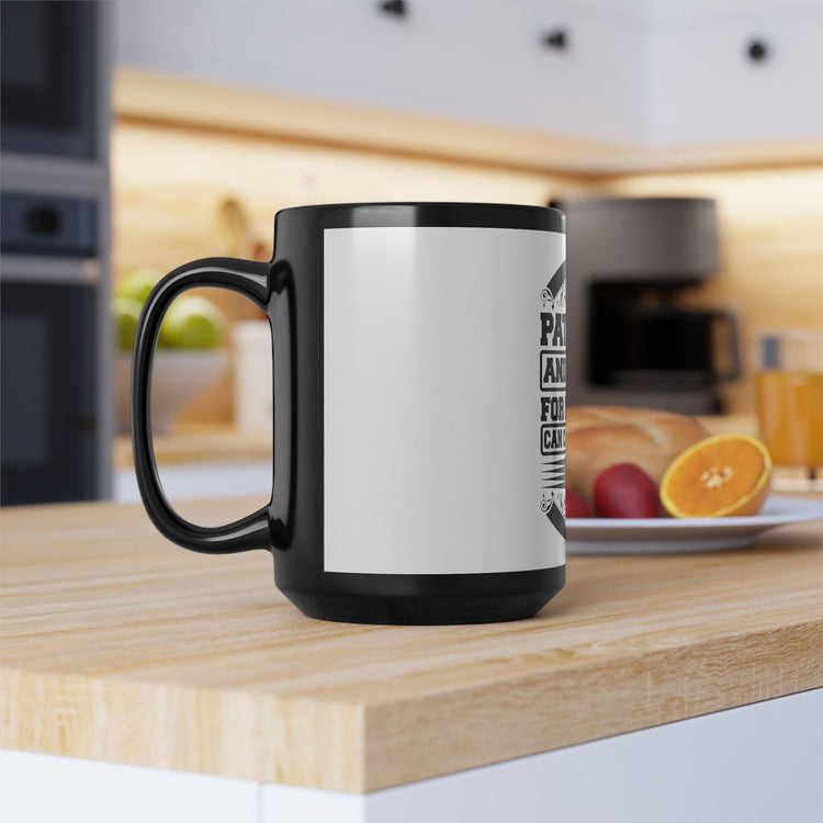 Fishing Enthusiast Mug - Be Patient and Calm Motto, Gift for Anglers, Coffee Lovers, Fishing Decor, Outdoor Fun, Camping Essentials Printify