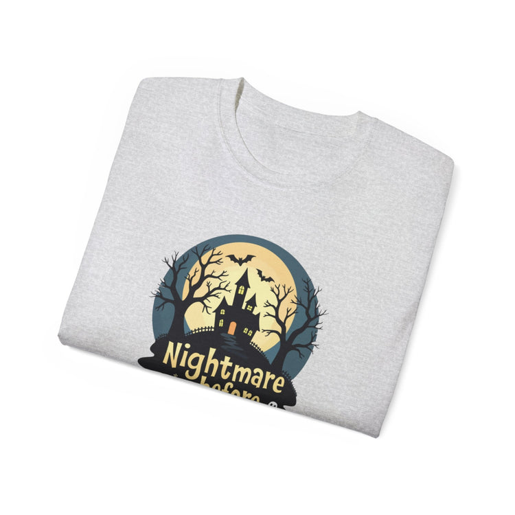 Nightmare Before Coffee Tee, Halloween T-Shirt, Coffee Lover Gift, Spooky Shirt, Unisex Graphic Tee, Autumn Apparel Printify
