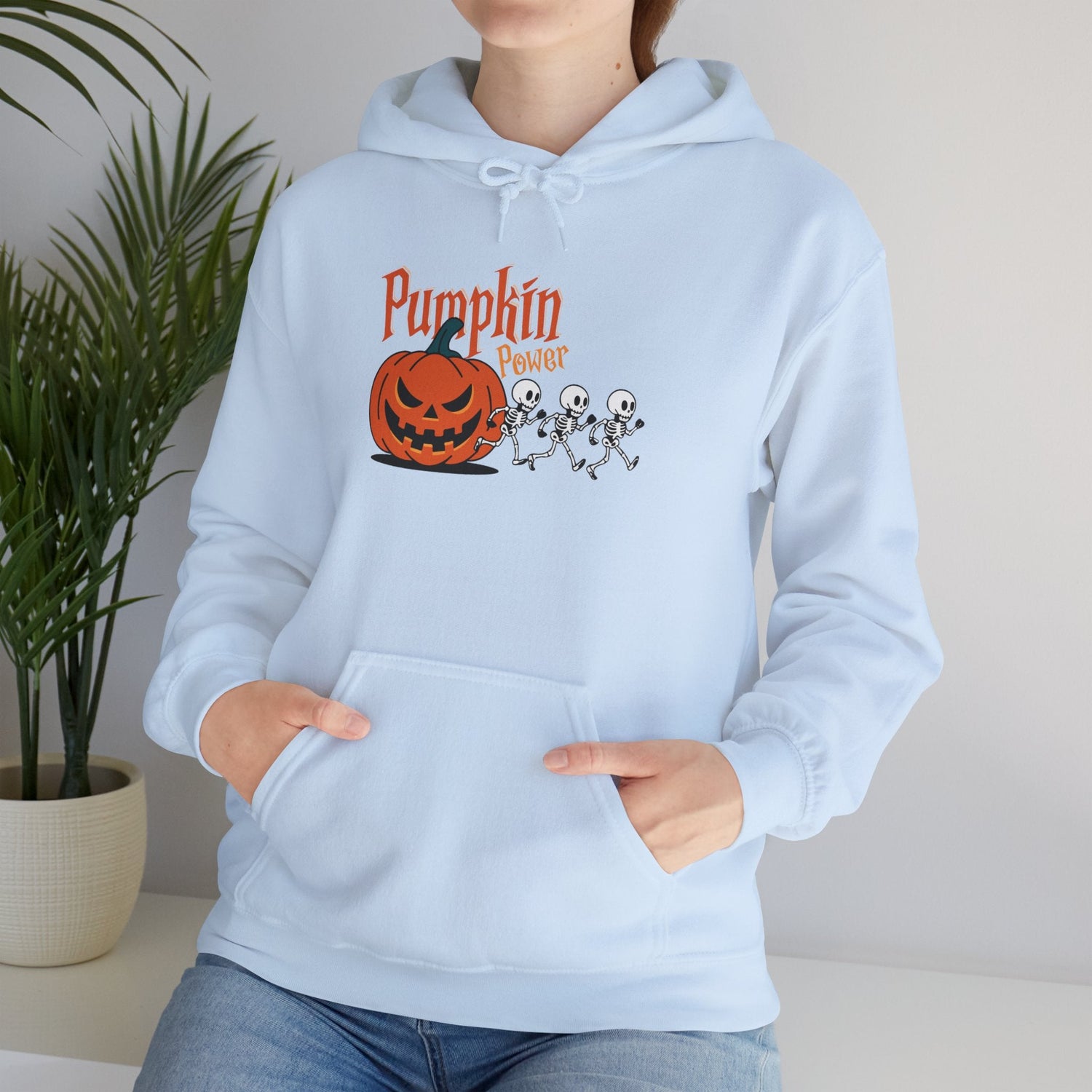 Halloween Pumpkin Sweatshirt, Spooky Fall Apparel, Cozy Hoodie, Unisex Halloween Clothing, Perfect Gift for Halloween Printify