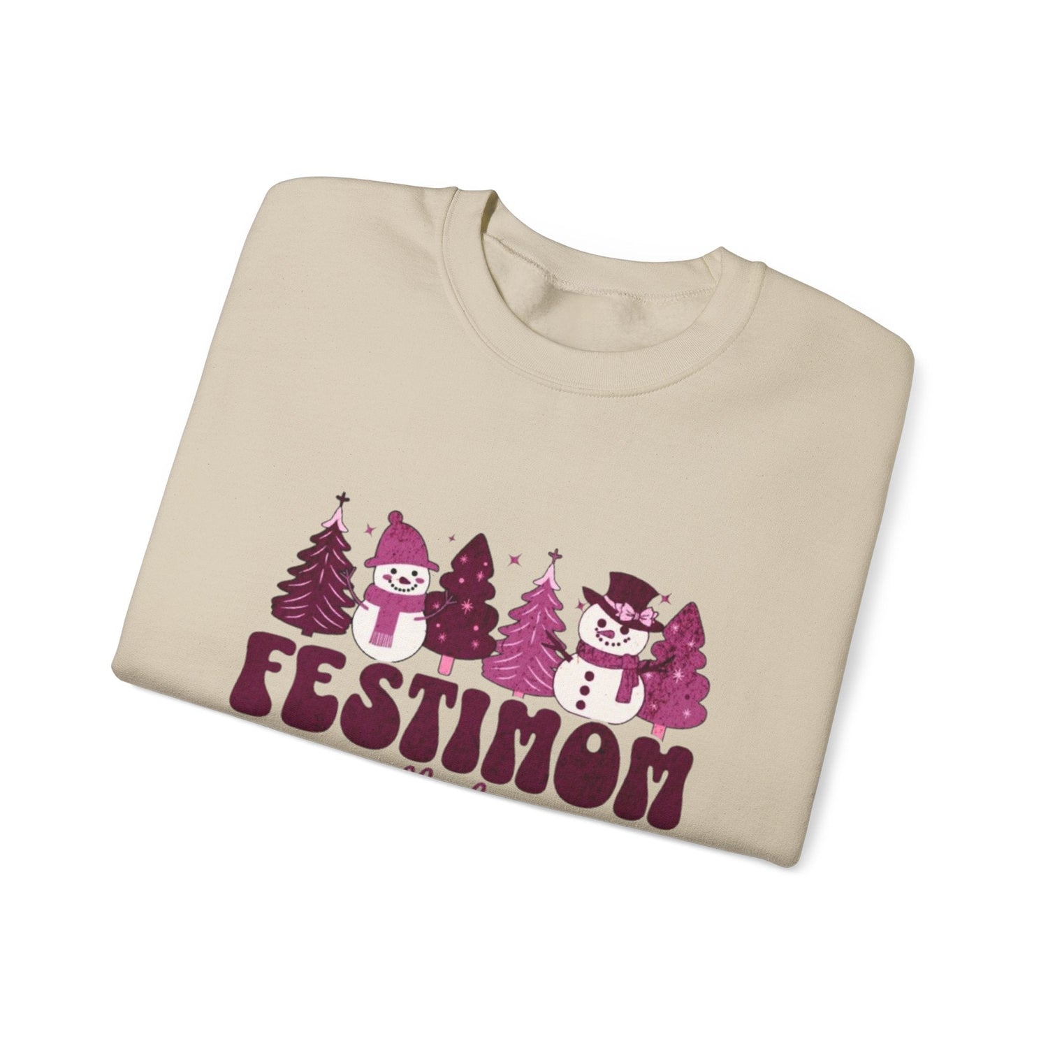 Festive Crewneck Sweatshirt with Fun Holiday Design, Cozy Winter Wear, Christmas Gift, Comfy Sweater, Unisex Holiday Apparel Printify