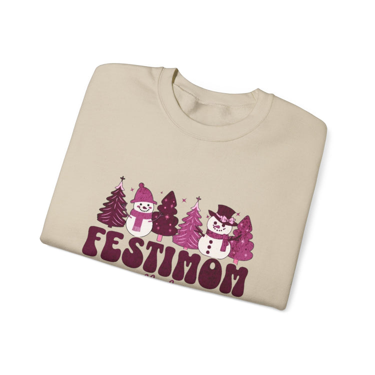 Festive Crewneck Sweatshirt with Fun Holiday Design, Cozy Winter Wear, Christmas Gift, Comfy Sweater, Unisex Holiday Apparel Printify