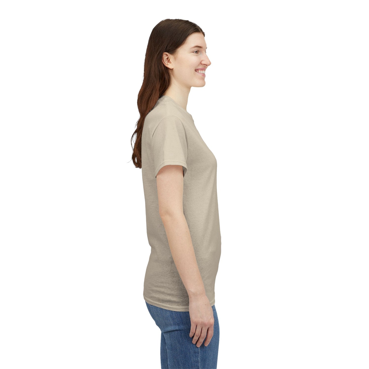 Whimsical Forest Silhouette Tee, Unisex Heavy Cotton T-Shirt, Fall Fashion, Halloween Shirt, Nature Lover Gift Printify