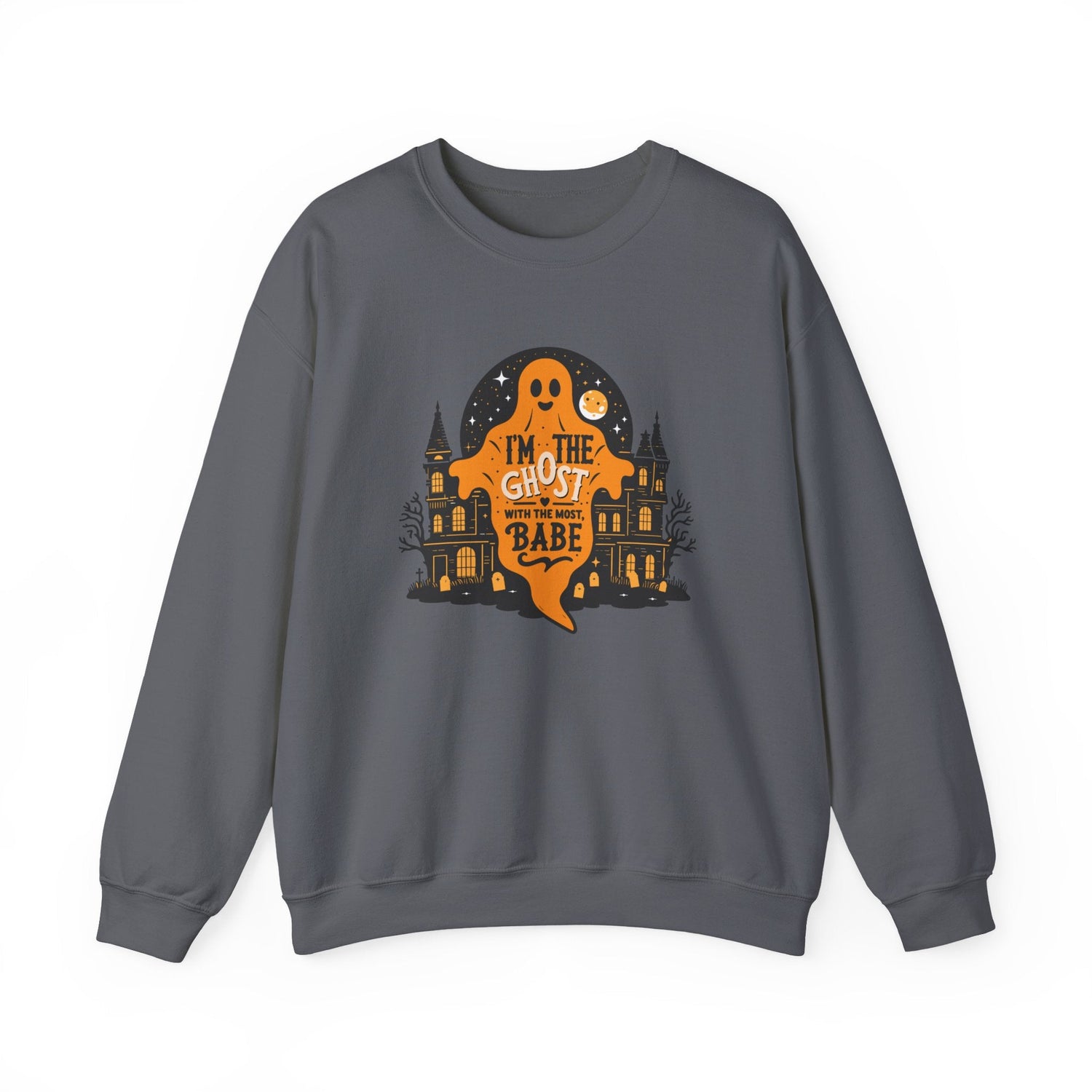 Unisex Halloween Ghost Sweatshirt - Spooky Vibes, Cozy Apparel, Perfect for Fall, Ghost Lover Gift, Halloween Celebration Printify