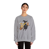 Halloween Witch Sweatshirt, Cozy Crewneck, Unisex Sweater, Spooky Season Apparel, Scary Night Gift, Fall Fashion Printify