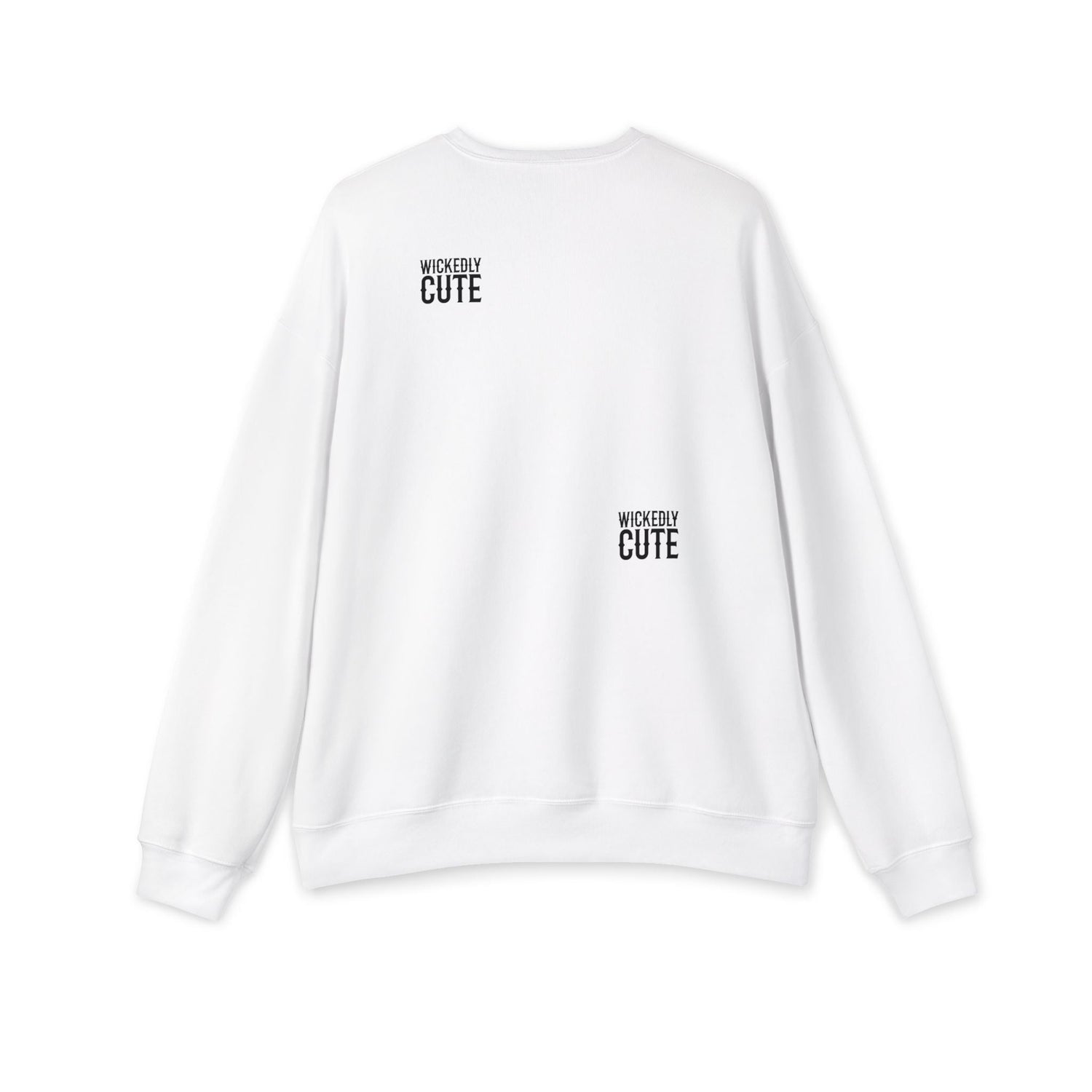Wickedly Cute Unisex Drop Shoulder Sweatshirt, Cozy Graphic Sweatshirt, Casual Wear, Gift for Her, Trendy Apparel, Everyday Style Printify