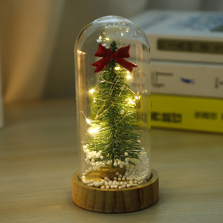 Christmas Small Night Lamp Mini Glass Cover My Store