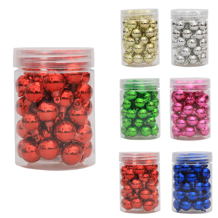 48 Christmas Electroplated Glossy Balls Mini Hanging Ball My Store
