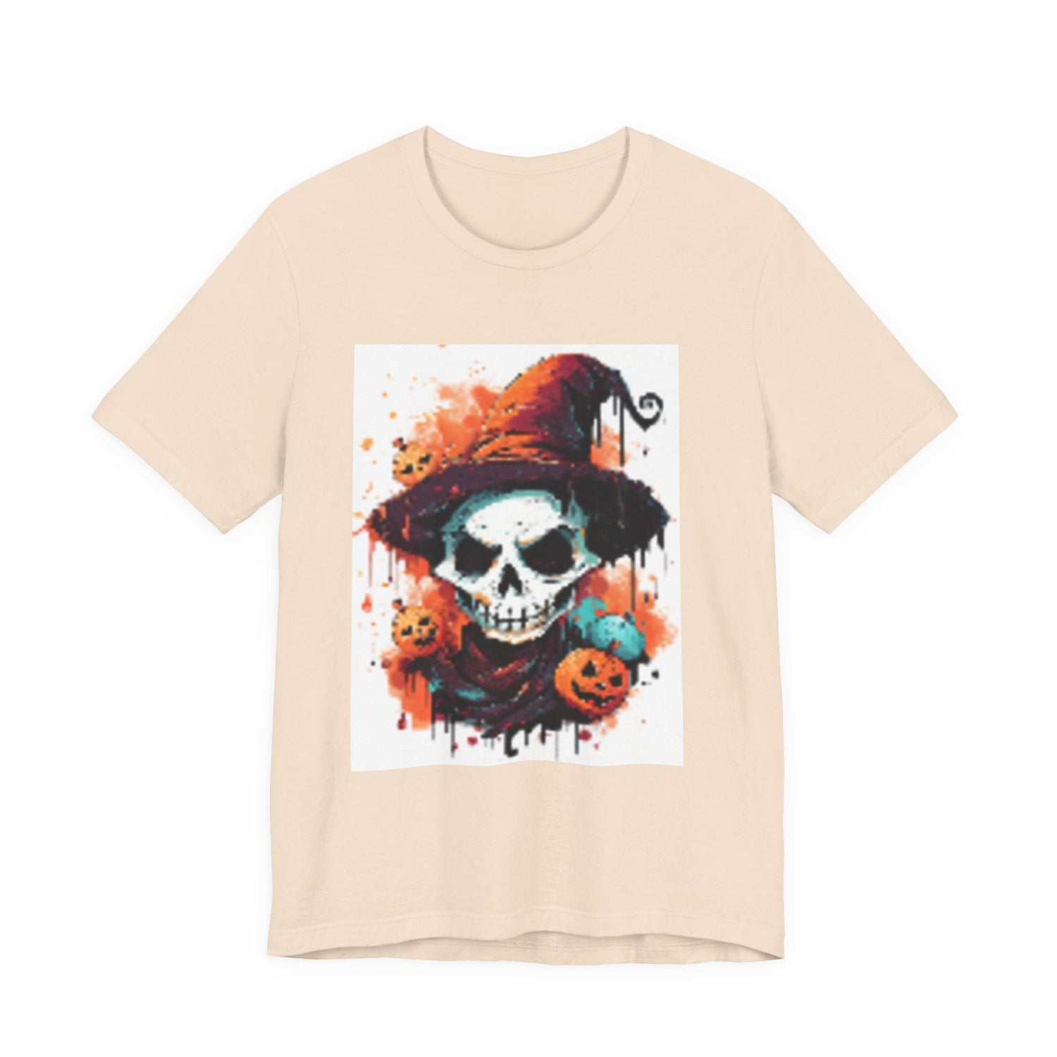 Halloween Skull Graphic Tee, Unisex Short Sleeve T-Shirt, Spooky Apparel, Fall Fashion, Halloween Costume Tee Printify
