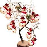Snowman Christmas Tree LED Garland String Lights Snowflakes String Fairy Lights Hanging Ornaments My Store