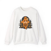 Unisex Halloween Ghost Sweatshirt - Spooky Vibes, Cozy Apparel, Perfect for Fall, Ghost Lover Gift, Halloween Celebration Printify