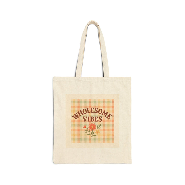 Flower Good Vibes Tote Bag Printify