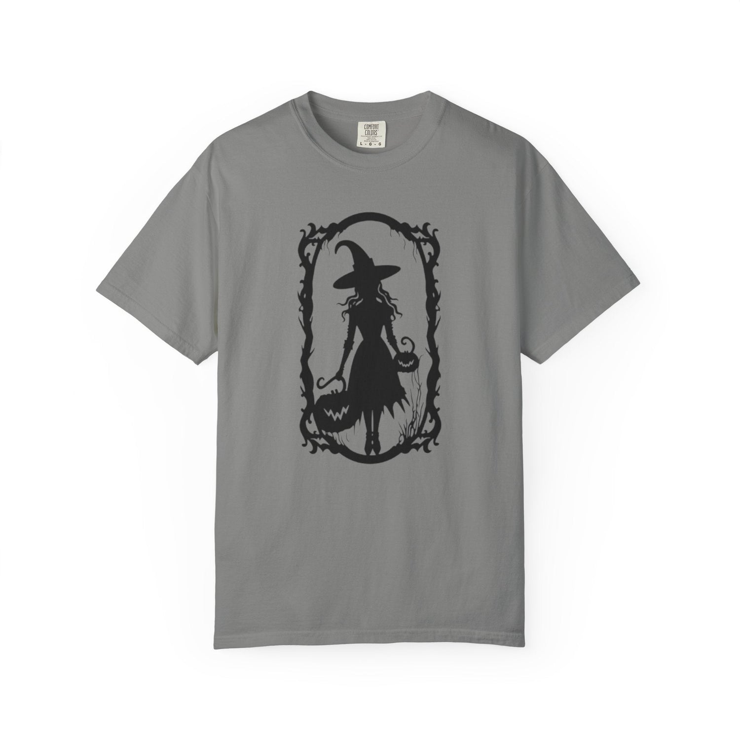 Witchy Garment-Dyed T-Shirt | Halloween Fashion Unisex Tee | Spooky Fall Apparel | Witch Costume Essential Printify