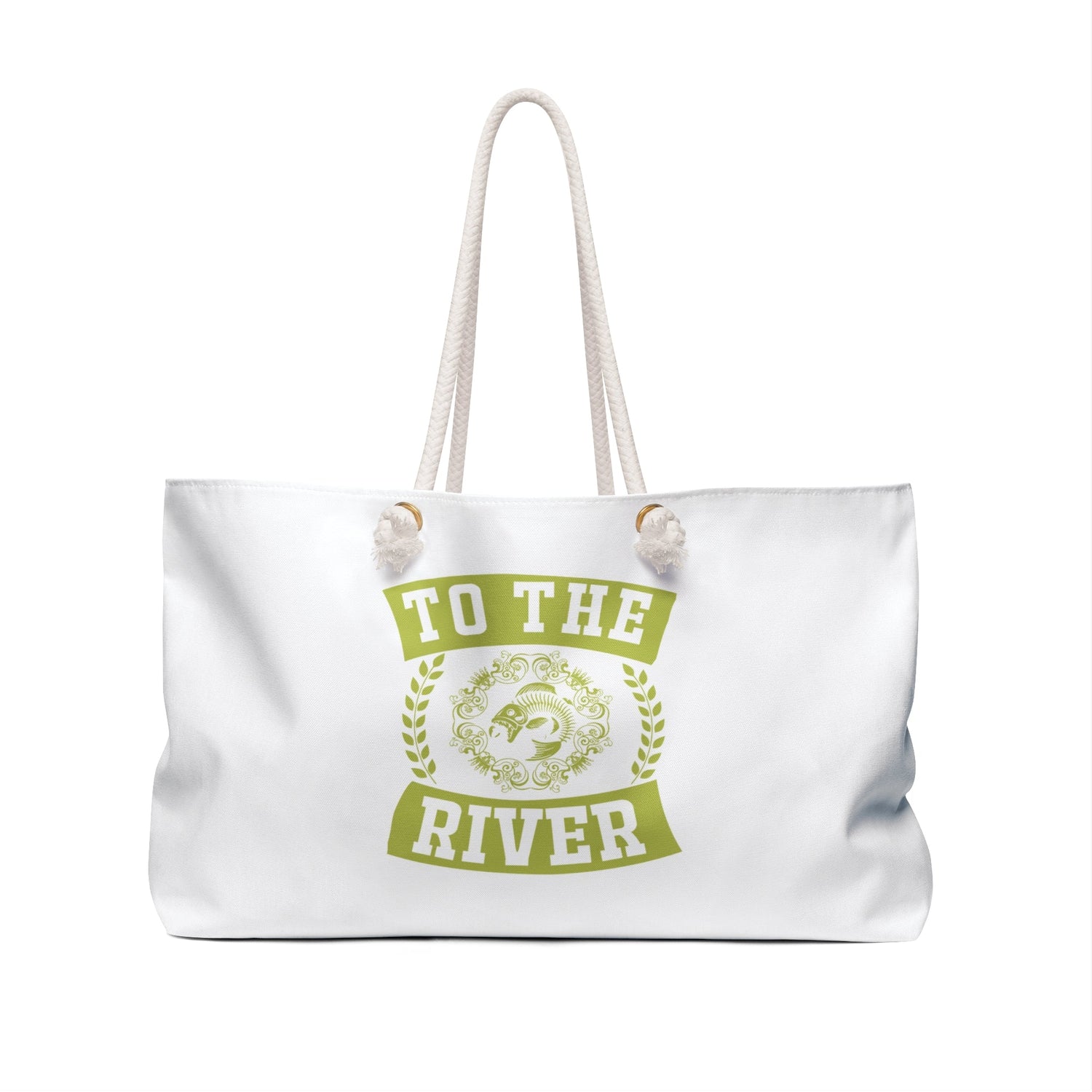 Stylish Weekender Bag for River Adventures, Great for Travel, Beach Trips, Outdoor Events, Gifts for Nature Lovers Printify