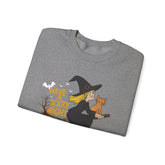 Halloween Witch Sweatshirt, Cozy Crewneck, Unisex Sweater, Spooky Season Apparel, Scary Night Gift, Fall Fashion Printify